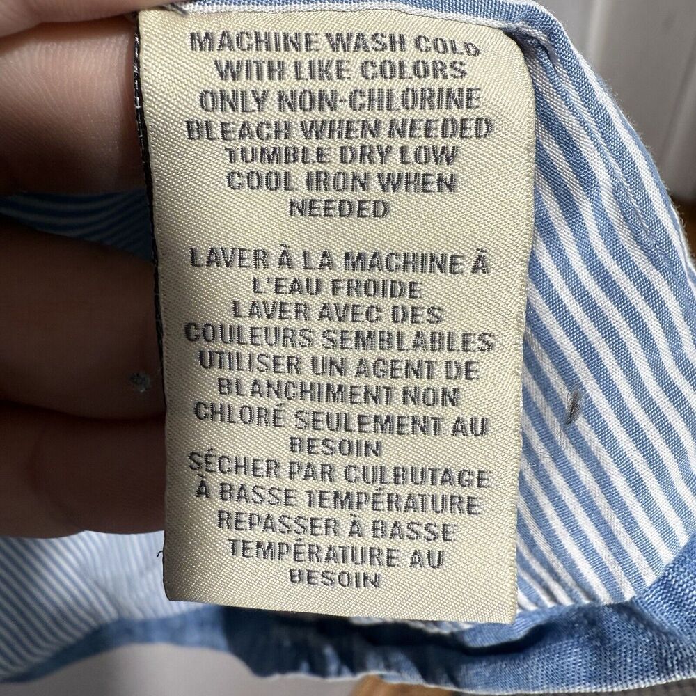 Style & Co Utility Jacket Roll Tab Sleeves Women’s Size XL Blue Chambray - Picture 8 of 9